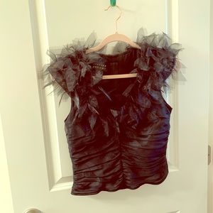 Neo goth ruched party top